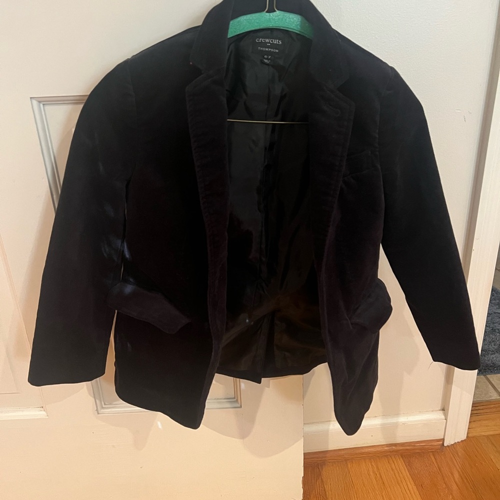 Crewcuts Black Velevt Jacket